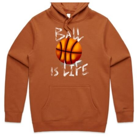 Ball is Life Hoodie Denzel Dezignz